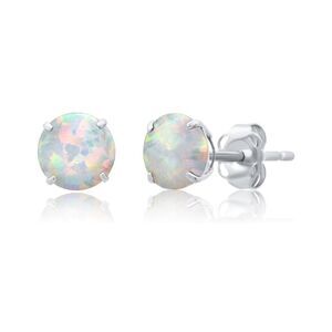 14k Solid Gold 1.5cttw Gemstone Solitaire Earrings